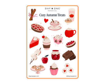 Cozy Autumn Treats - Sticker Sheet