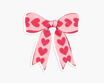 Heart Bow - Vinyl Sticker
