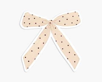 Dotty Bow - Vinyl Sticker