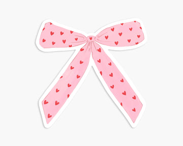 Pink Bow - Vinyl Sticker