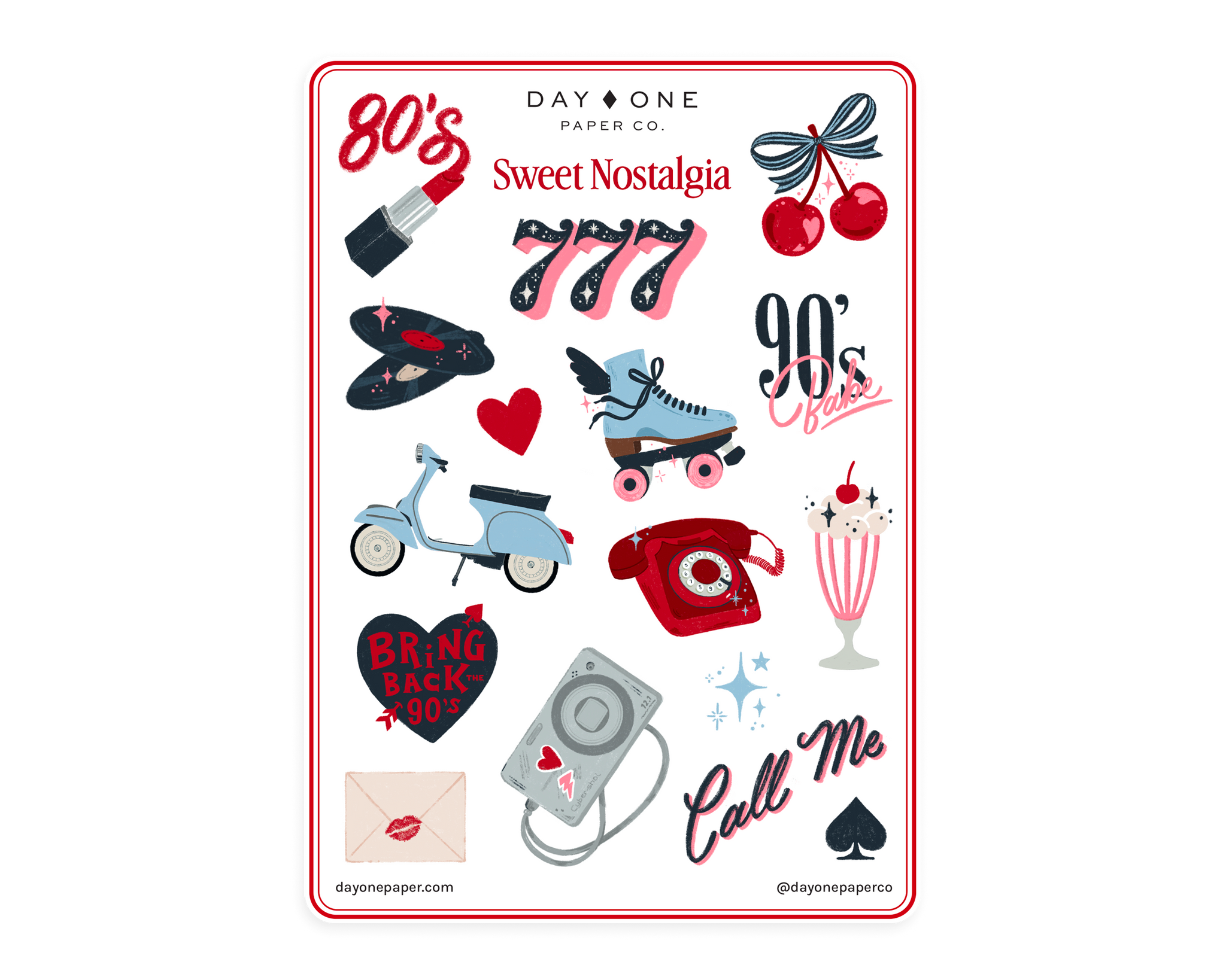 Sweet Nostalgia - Sticker Sheet
