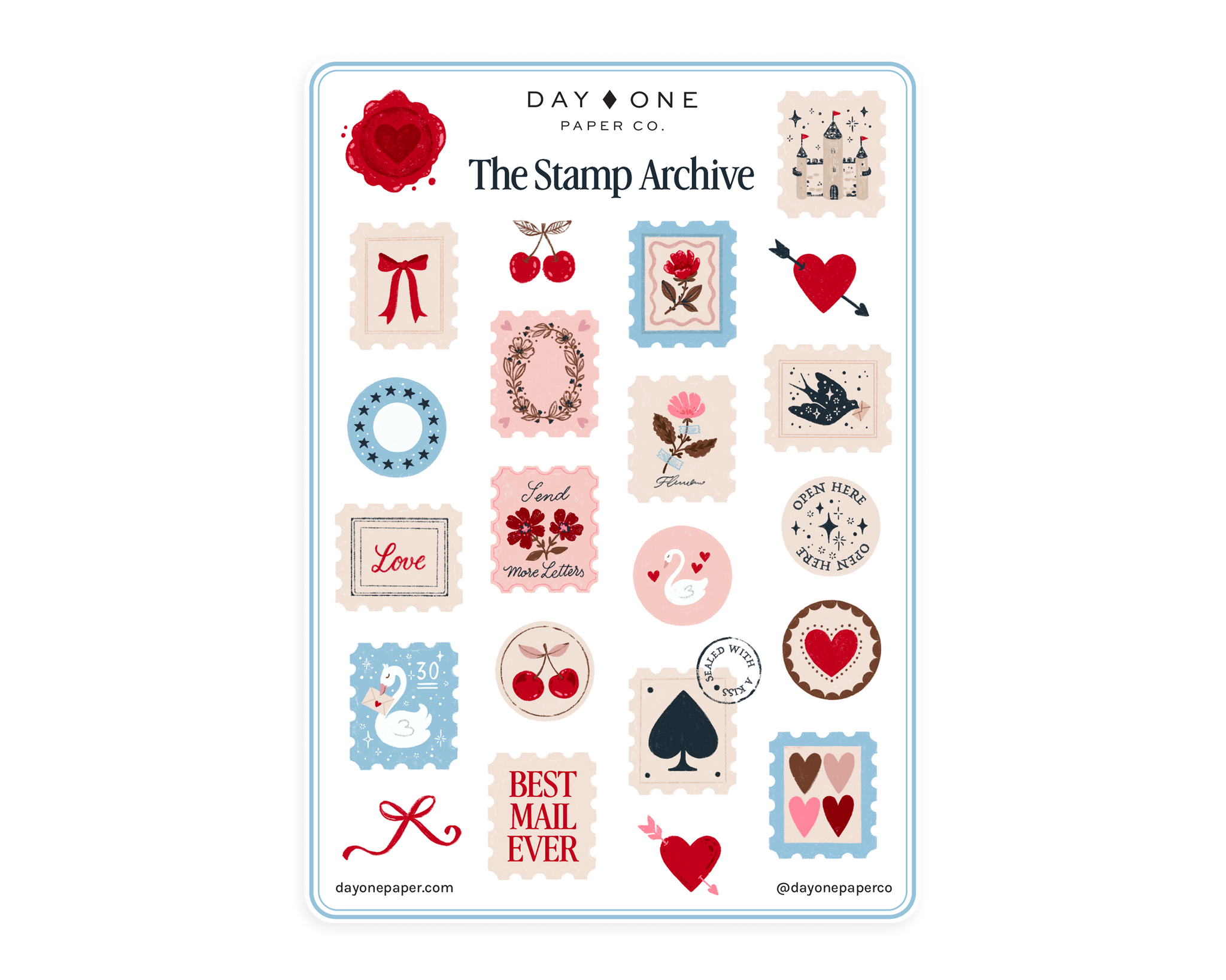 The Stamp Archive - Sticker Sheet