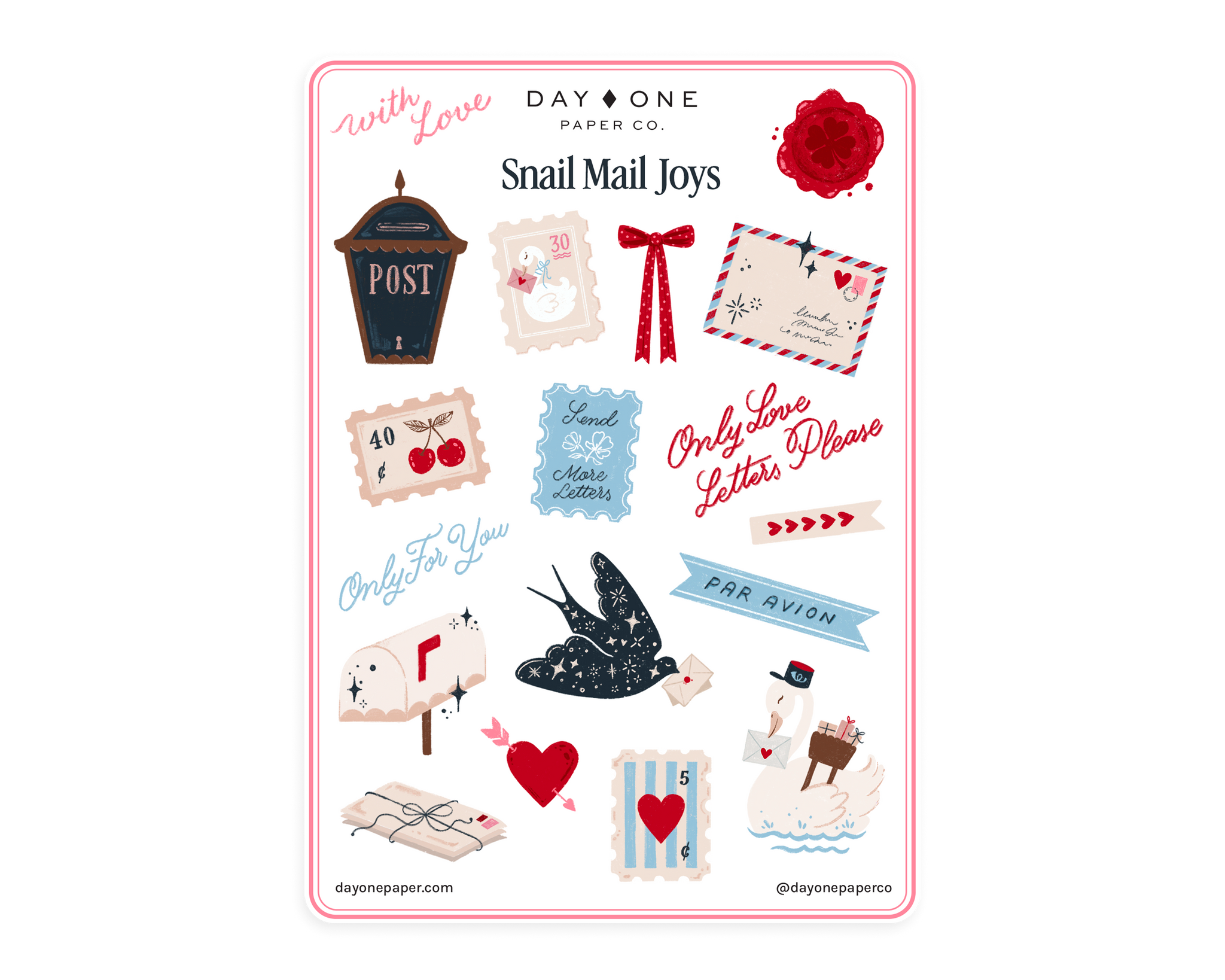 Snail Mail Joys - Sticker Sheet