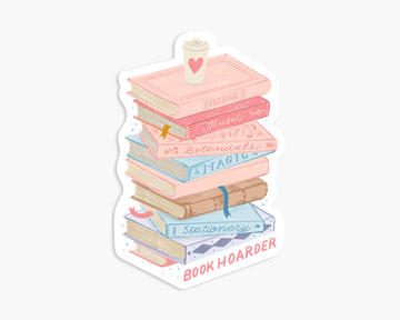 Book Hoarder - Vinyl Sticker