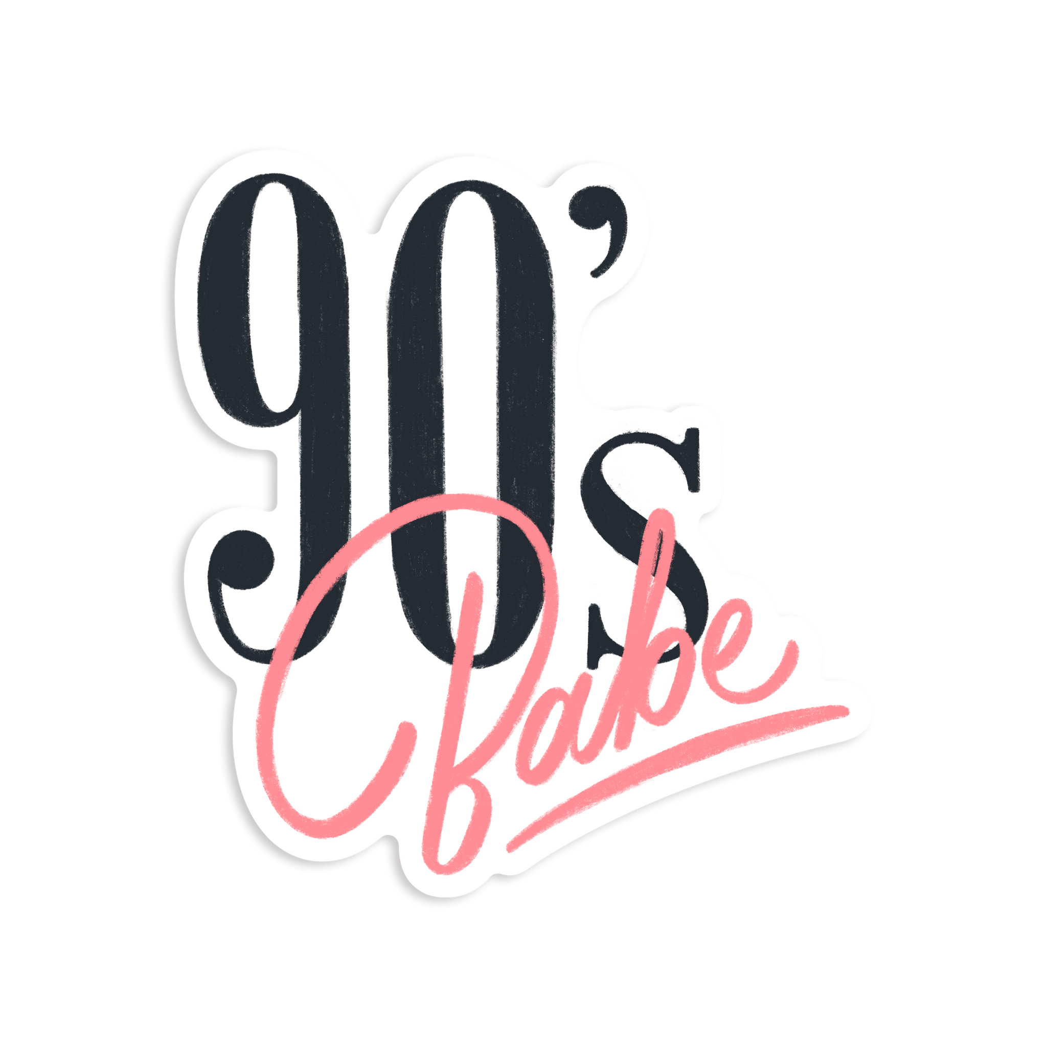 90's Babe - Vinyl Sticker