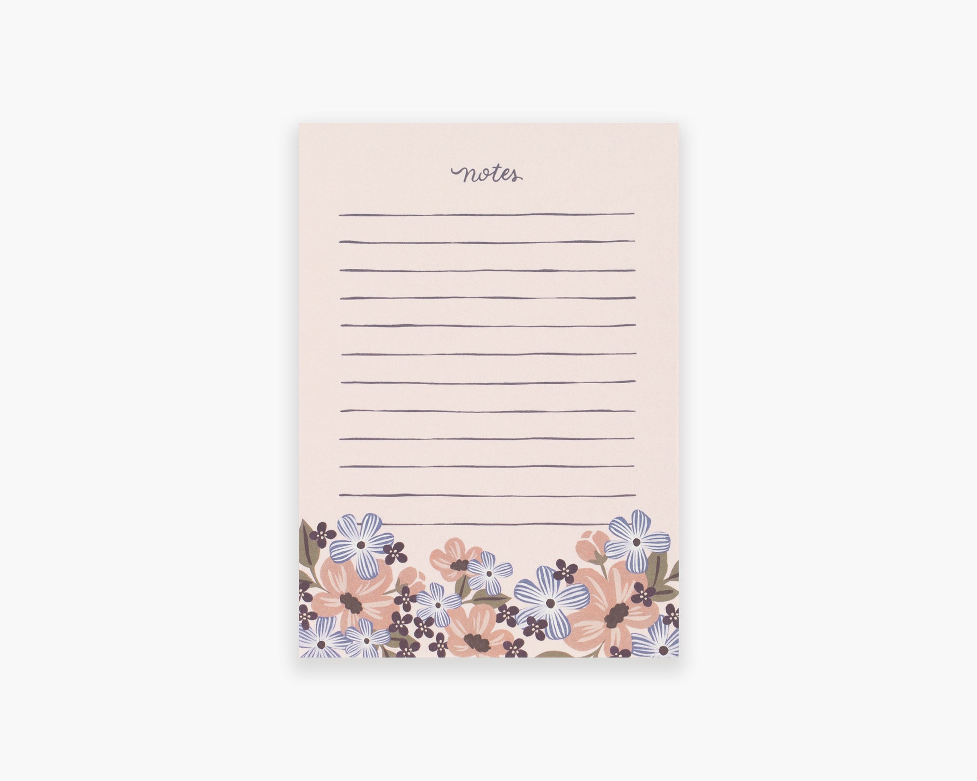 Day One Paper Co. Lined Notepad, Floral Stationery