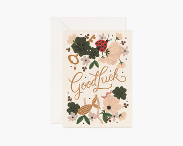 Day One Paper Co. Encouragement Good Luck Greeting Card