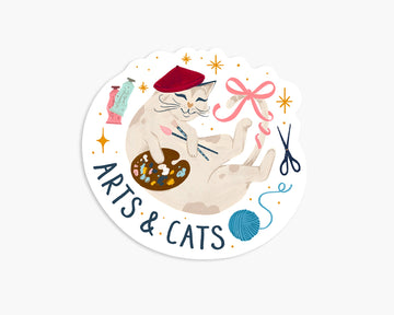 Arts & Cats - Vinyl Sticker